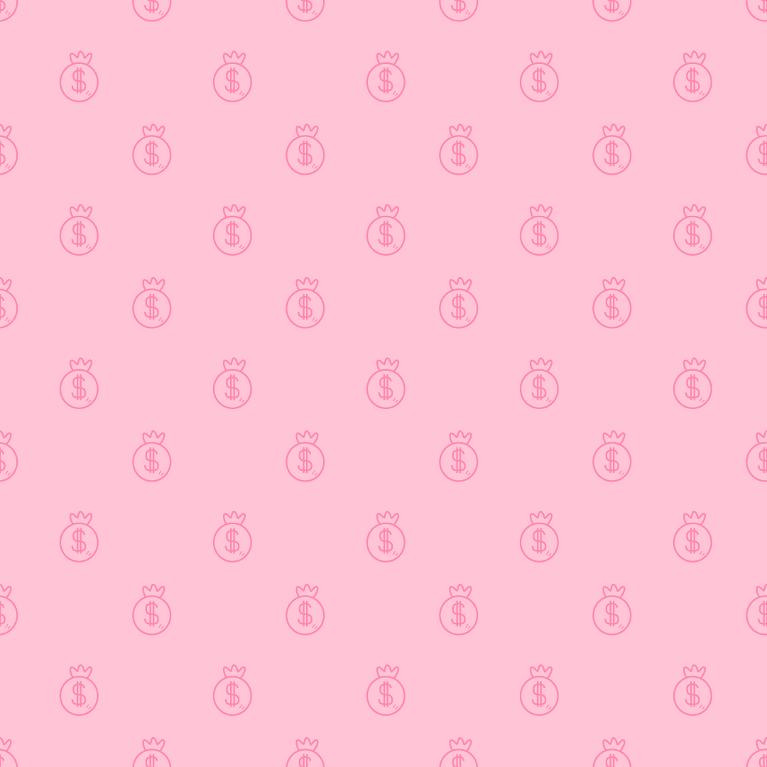 Pink Money Bag Pattern Background